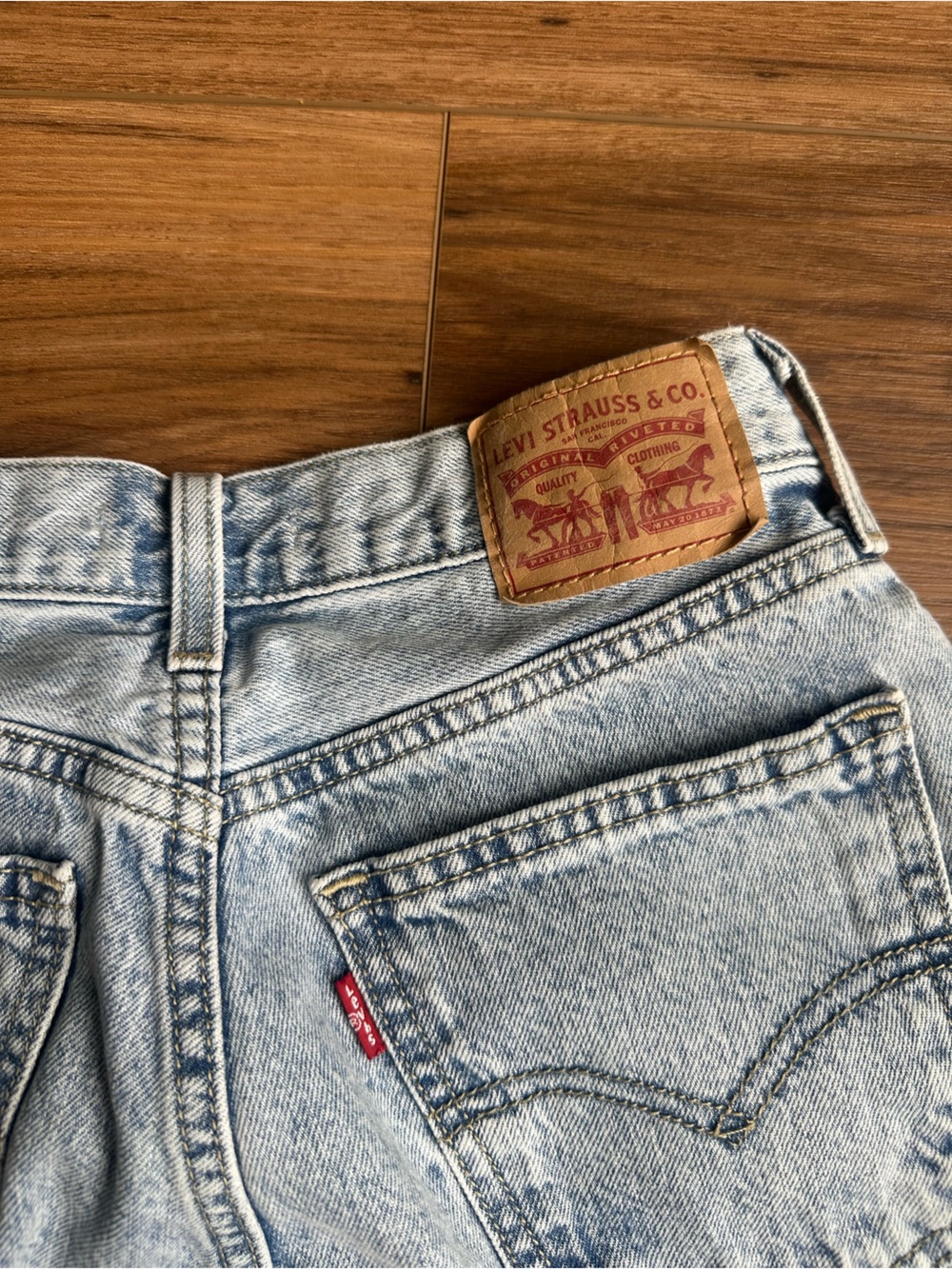 Levis Low Pro Straight Denim Jeans - Classic Blue - Picture 5 of 5